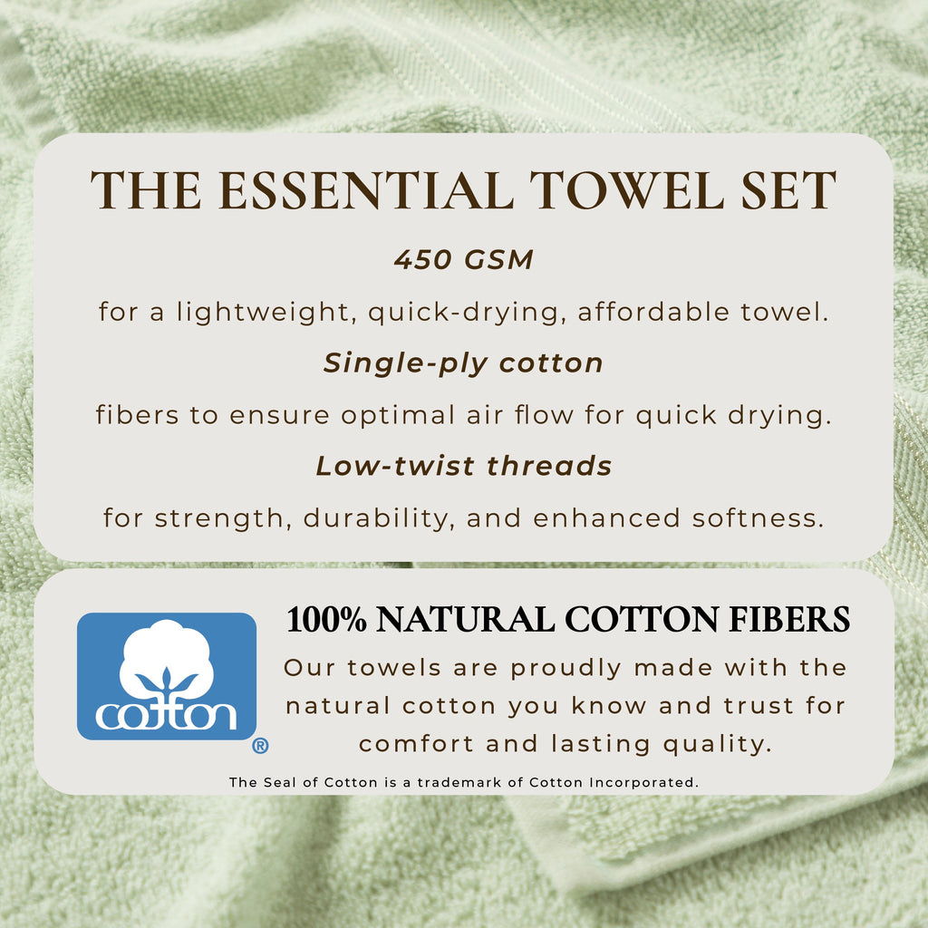 Cotton Terry Bath Towel Set - Cooper Collection