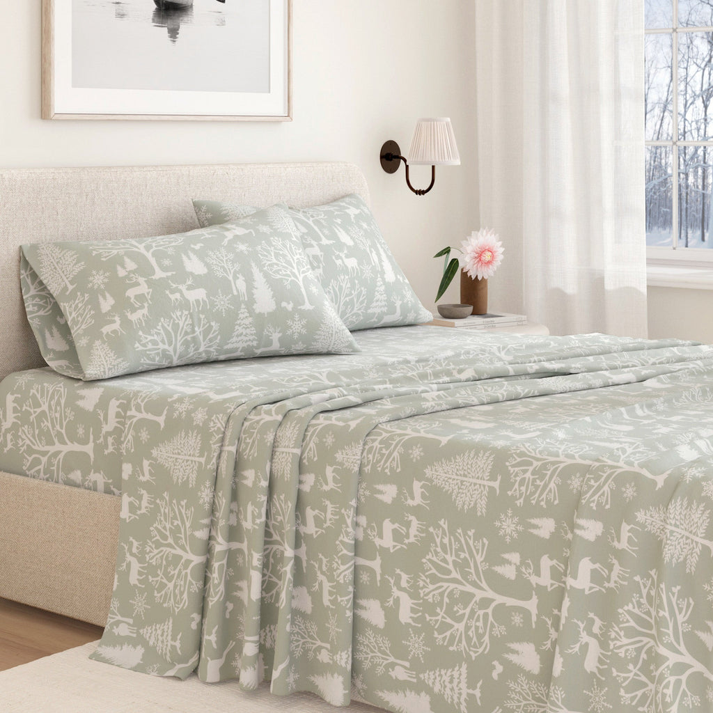 4-Piece Turkish Cotton Flannel Sheet - Lakeview Collection