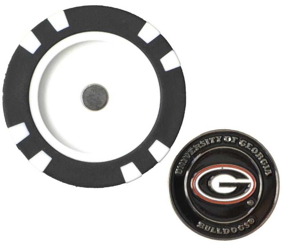 Officially Licensed Georgia Bulldogs Poker Chip Ball Marker