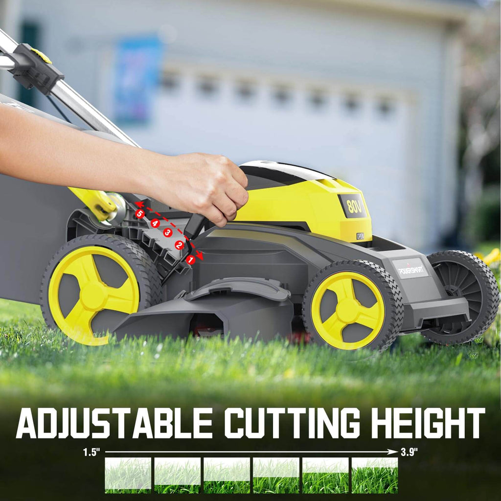 80V 26" Brushless Cordless Self-Propelled Lawn Mower w/ Battery & Charger PS76826