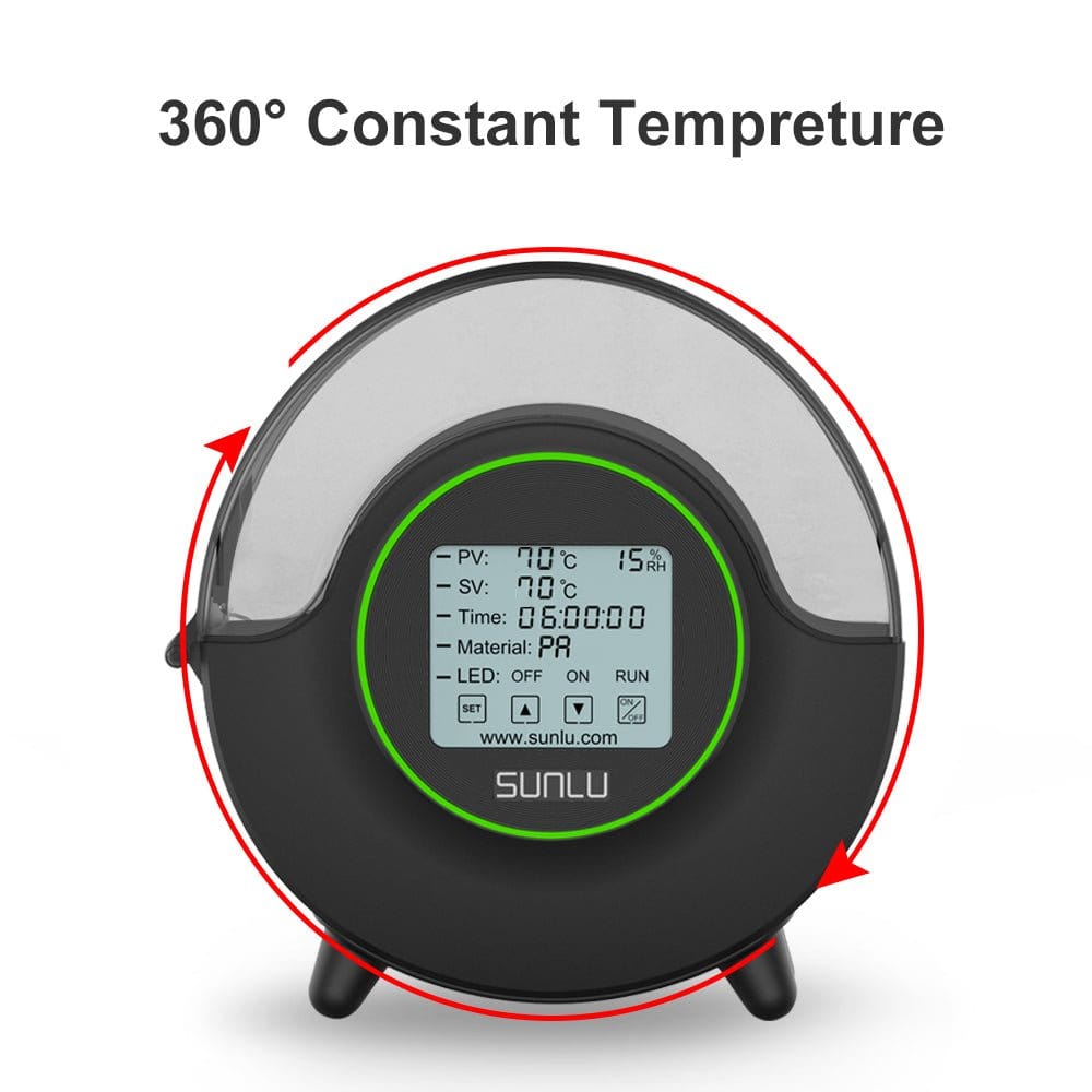 SUNLU S2 FilaDryer, 360°C Heating 3D Printer Filament Dryer