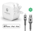 PowerPeak Single Port Rapid Wall Charger With Lightning Cable {12 Watts}