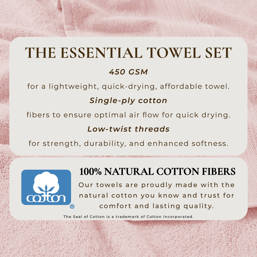 Cotton Terry Bath Towel Set - Cooper Collection